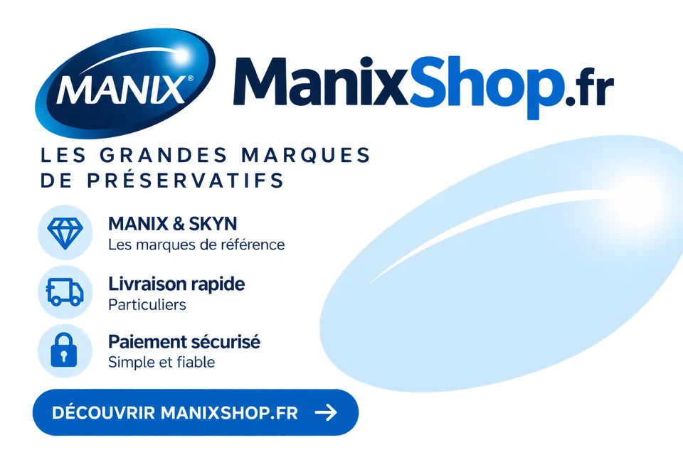 ManixShop.fr, les grandes marques de préservatifs : Manix et Skyn, livraison rapide pour les particuliers, paiement sécurisé. Découvrir ManixShop.fr