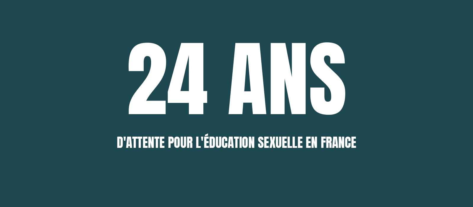 Visuel de l'article : l'éducation à la vie affective et sexuelle, 24 ans d'attente