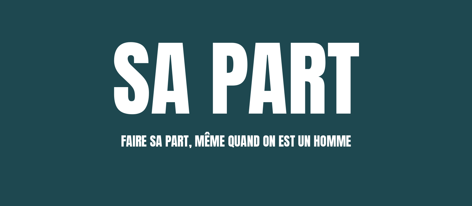 Visuel de l'article : faire sa part face aux violences sexistes, même quand on est un homme