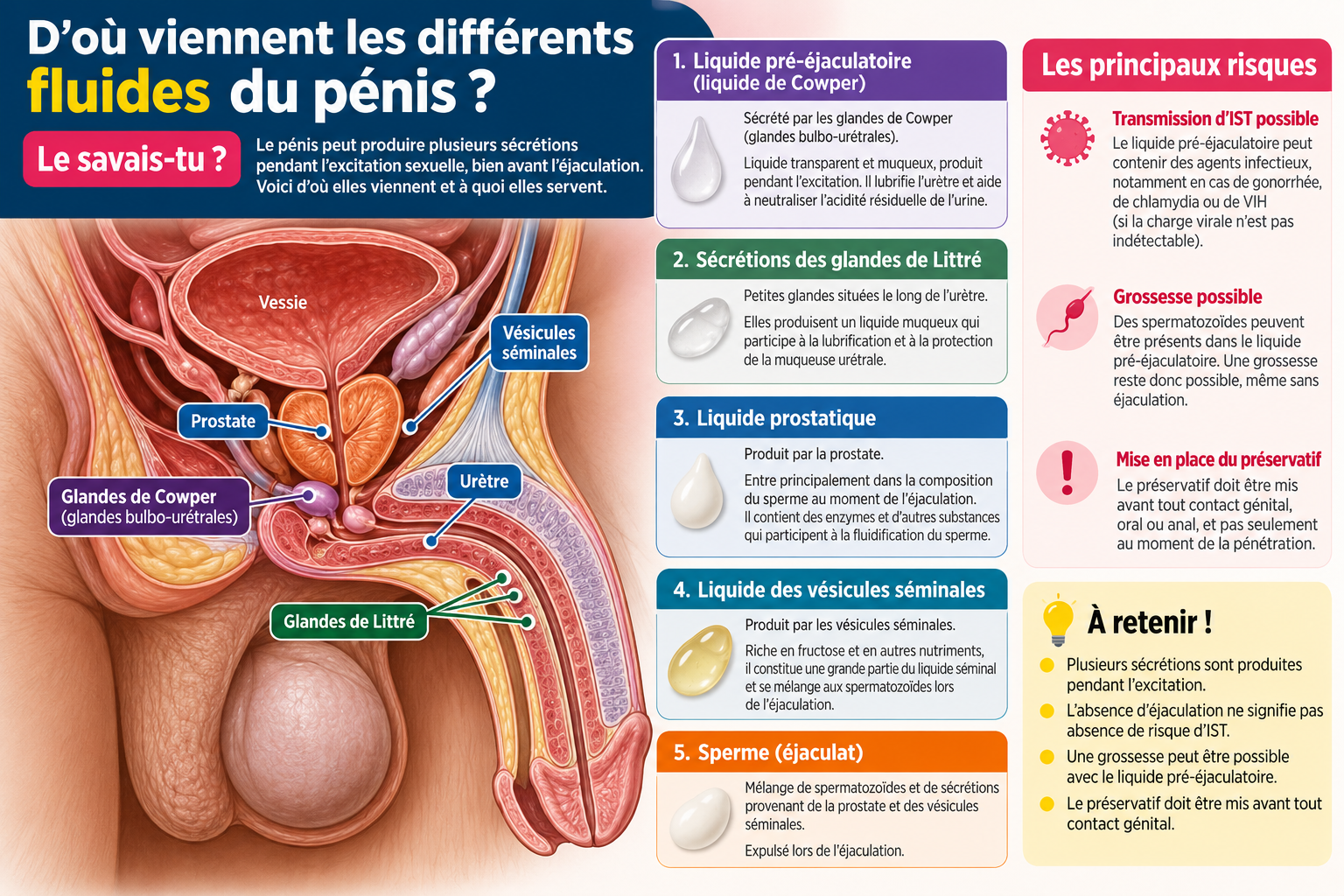 Liquide pré-éjaculatoire : faut-il mettre un préservatif avant la pénétration ?
